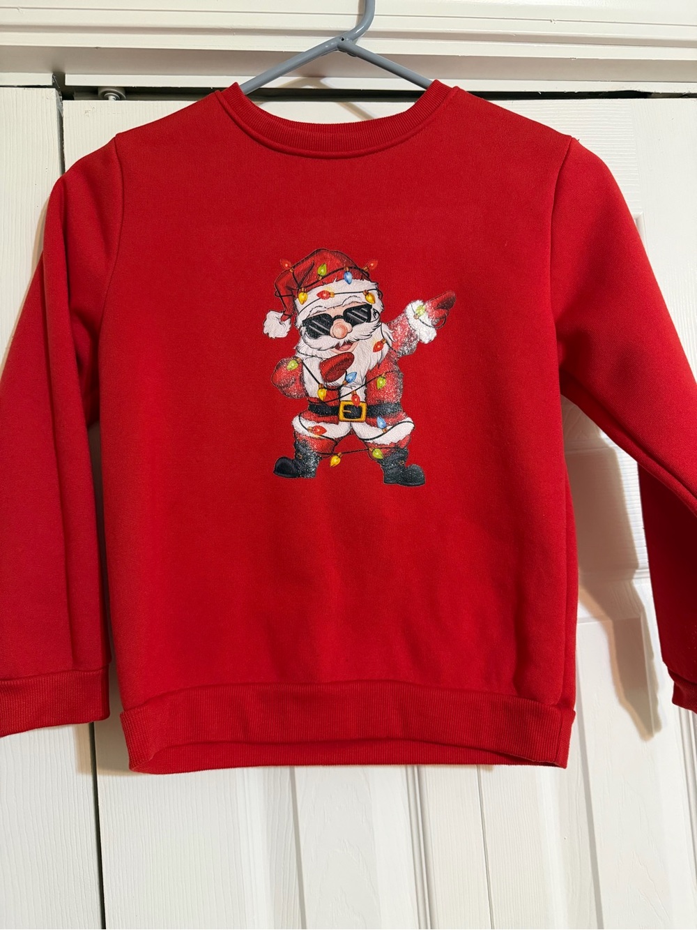 Kids Red Santa Graphic Sweatshirt